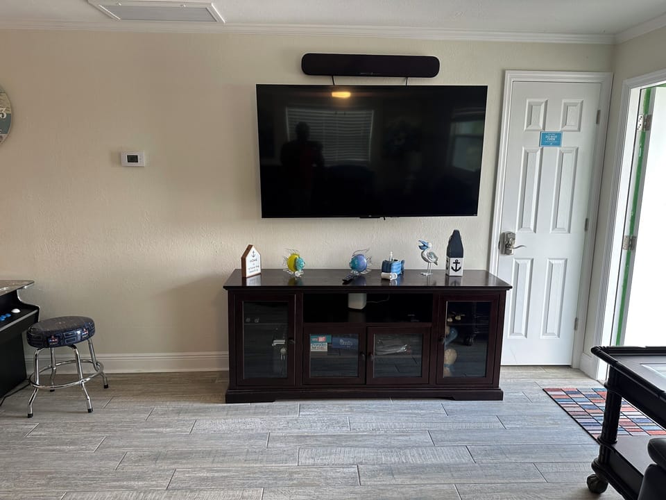 “Enjoy movie nights on the 60" smart TV with surround sound and family-friendly setup.”