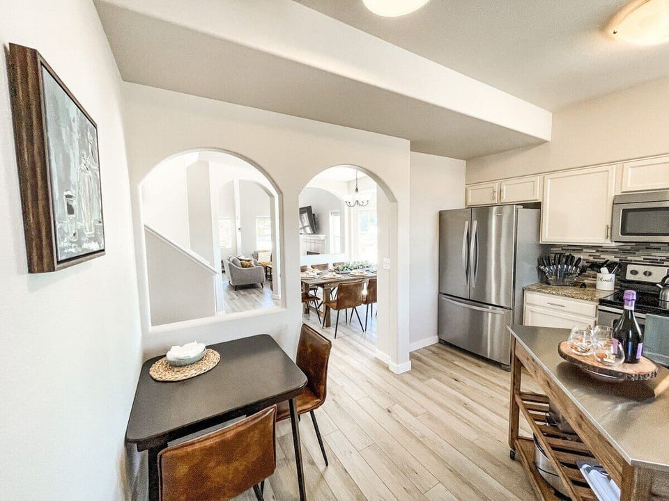 The kitchen is stocked with everything you need to prepare your meals.