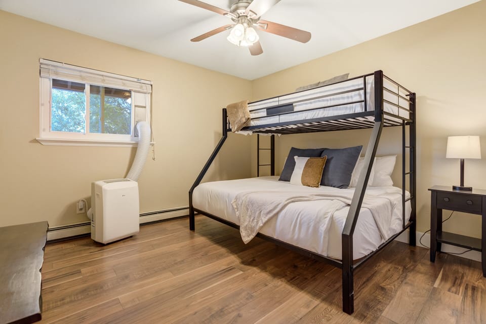 Bedroom #3 offers a twin over full bunk bed