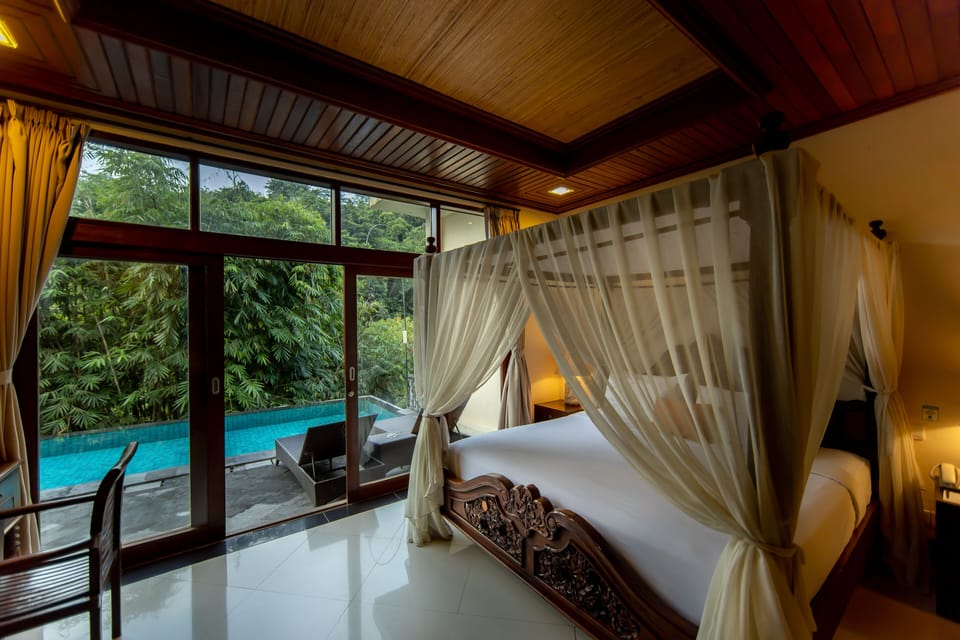 Three Bedroom Pool Villa with Valley View | Premium bedding, minibar, in-room safe, individually furnished