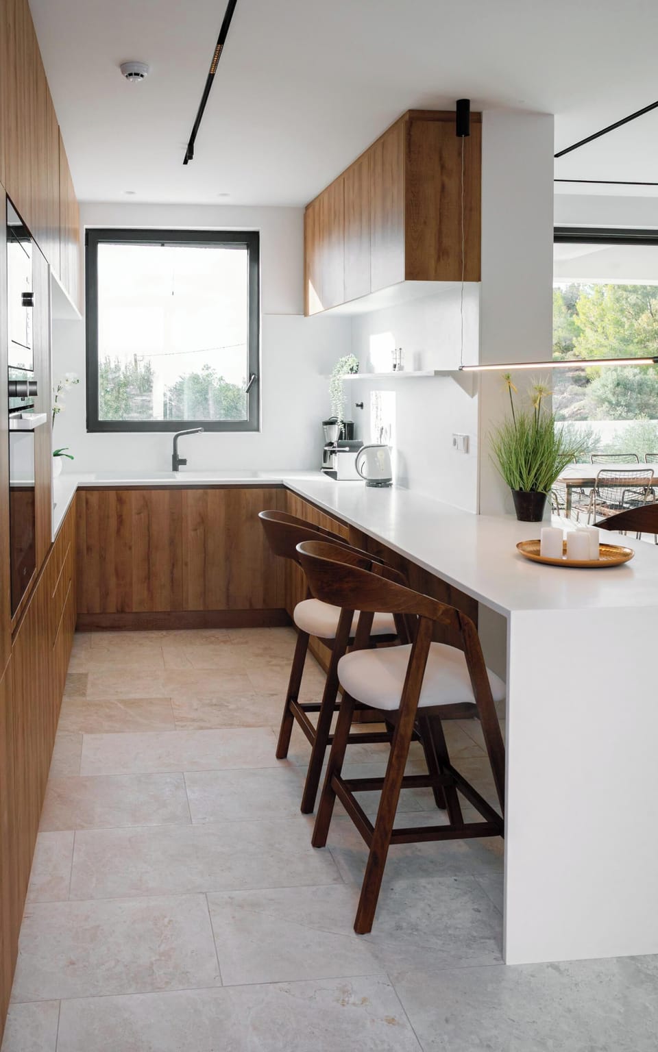 Elia Cove Luxury Villa II | Private kitchen | Full-size fridge, microwave, oven, stovetop