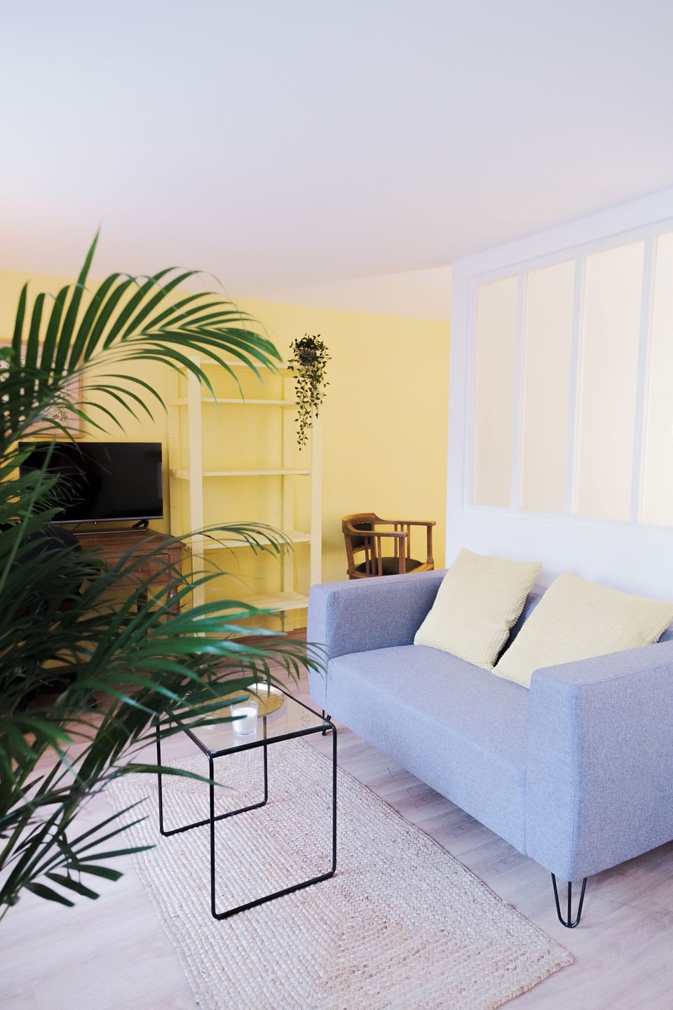 Superior Apartment, City View | Living area | Flat-screen TV