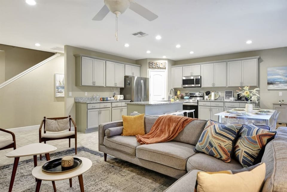 Living Room and Full Kitchen