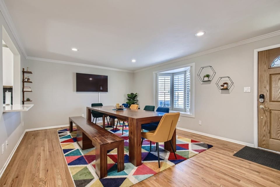 Large Dining Table can fit 10-12 people