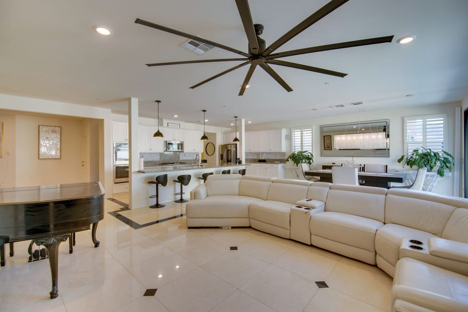 Living Room | Smart TV | Grand Piano | 1st Floor