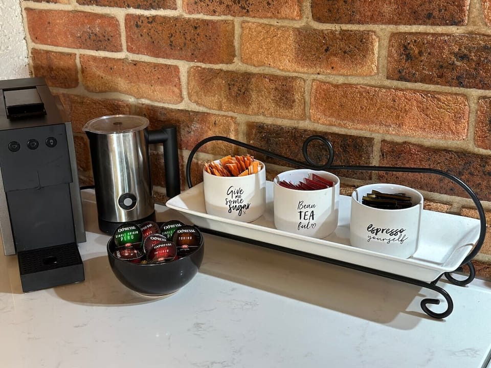 Expressi Coffee machine with complimentary pods to get you started.