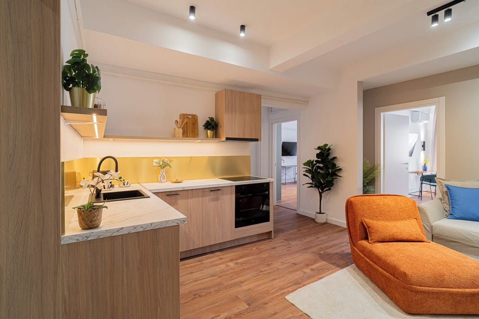 Comfort Apartment, 2 Bedrooms, Balcony | Living area | 42-inch Smart TV with cable channels, Netflix, streaming services