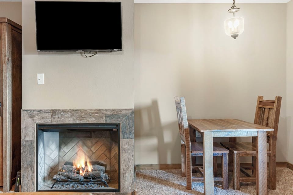 Fireplace, Dining Table