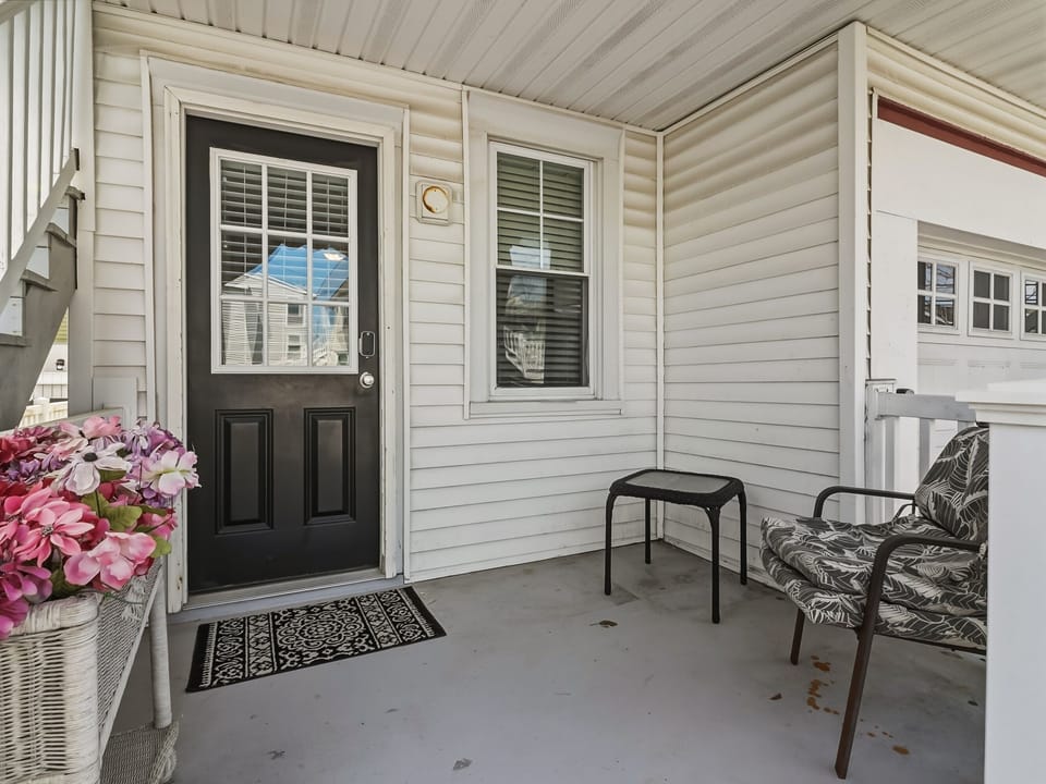 Front view of the property's entrance 