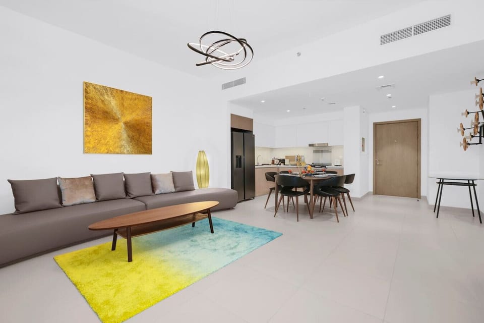 Living Room: Stylish design with vibrant decor, perfect for relaxing or entertaining guests!