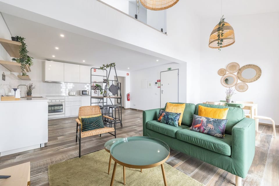 Duplex apartment with terrace | Living area | Flat-screen TV