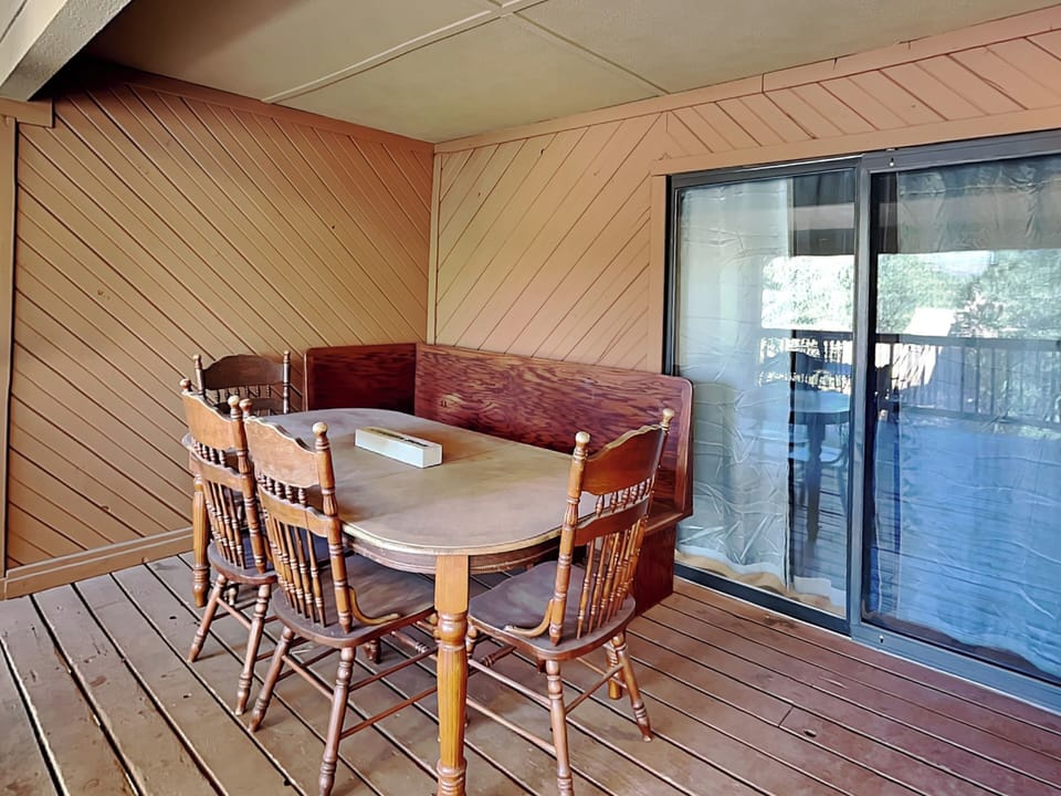 Covered Deck - Outdoor Dining, Gas Grill, Wooded Views - First Floor
