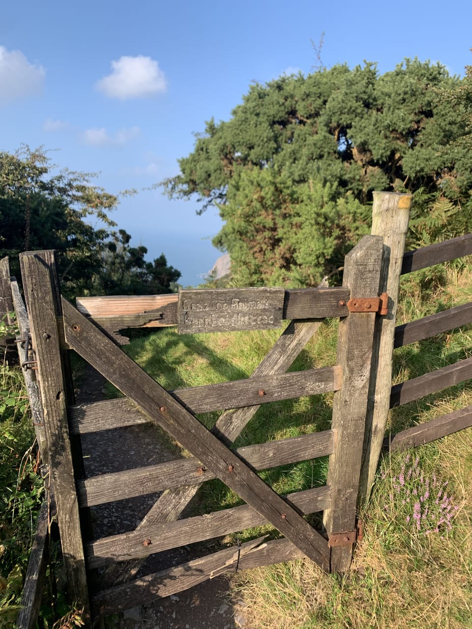 Coast path on our doorstep