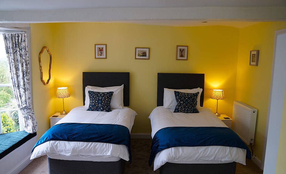 Deluxe Double or Twin Room, River View | Egyptian cotton sheets, premium bedding, blackout drapes