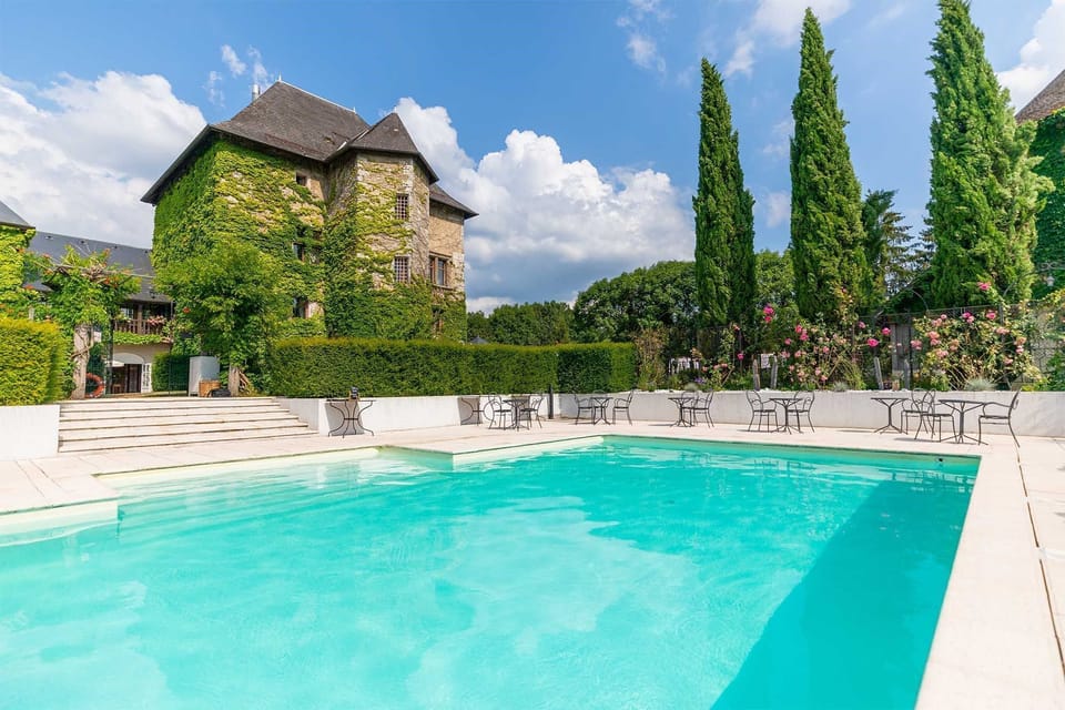Dive into the lovely outdoor pool during the summer.