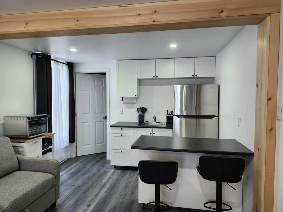 Deluxe Studio Suite, City View | Private kitchen | Full-size fridge, microwave, oven, stovetop