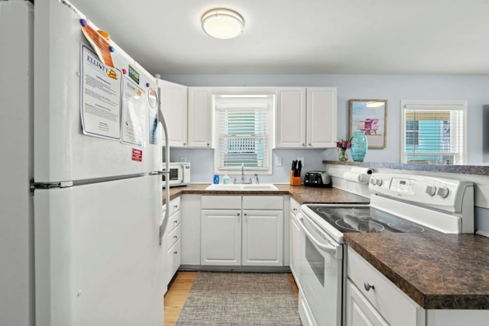 A fully stocked kitchen makes meal prep a breeze.