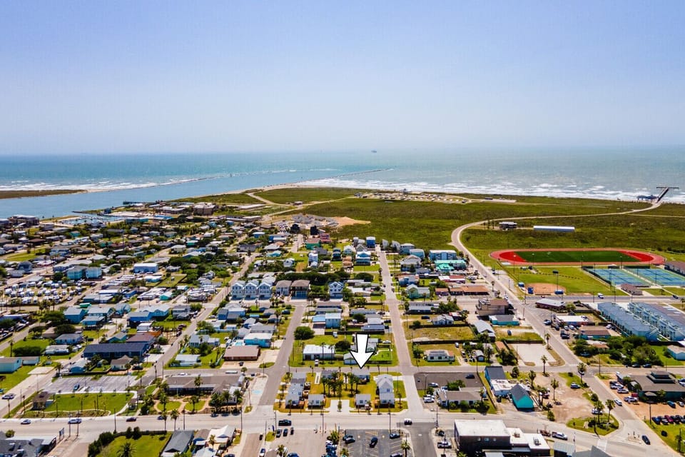 Oceanfront Town in View