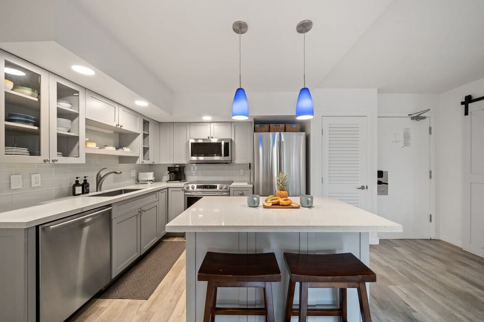Enjoy cooking in our modern kitchen with top-of-the-line appliances
