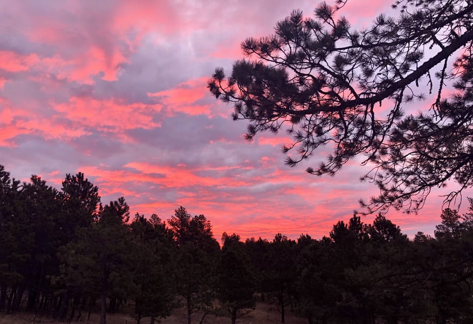 Spectacular sunrise view in your backyard