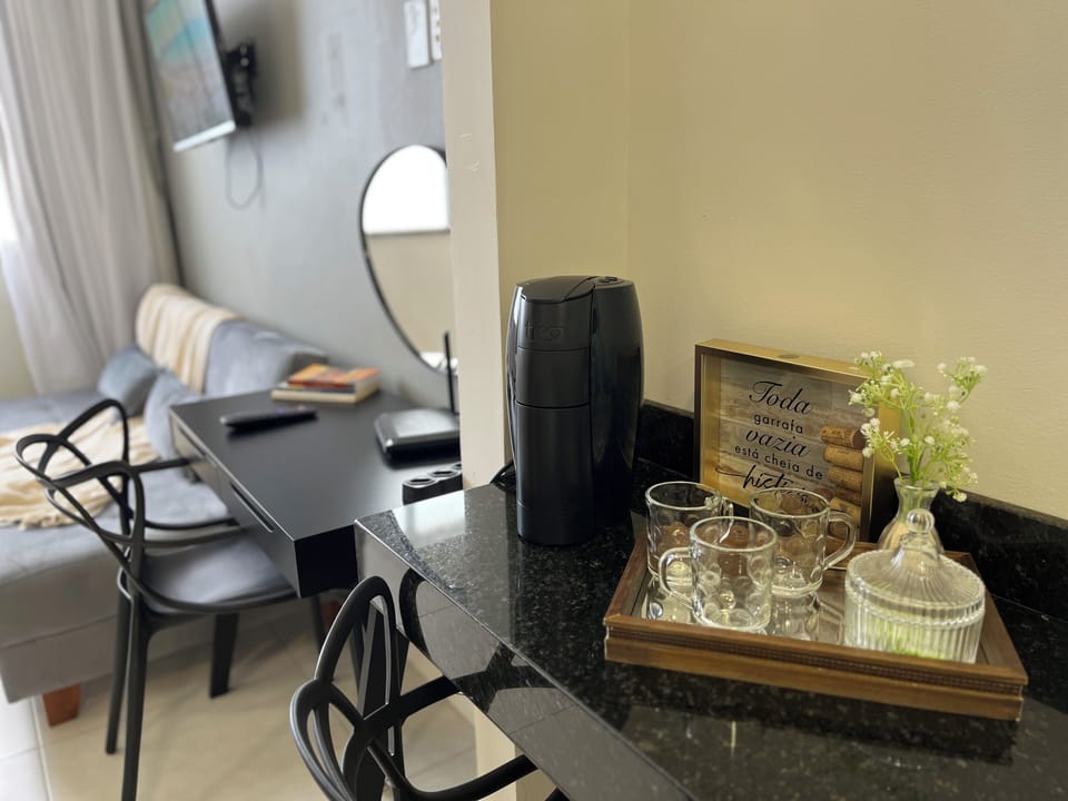 Comfort Studio | Private kitchen | Microwave, stovetop, cookware/dishes/utensils