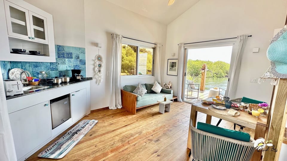 The bungalow has a very charm and lovely living room and full equiped kitchen