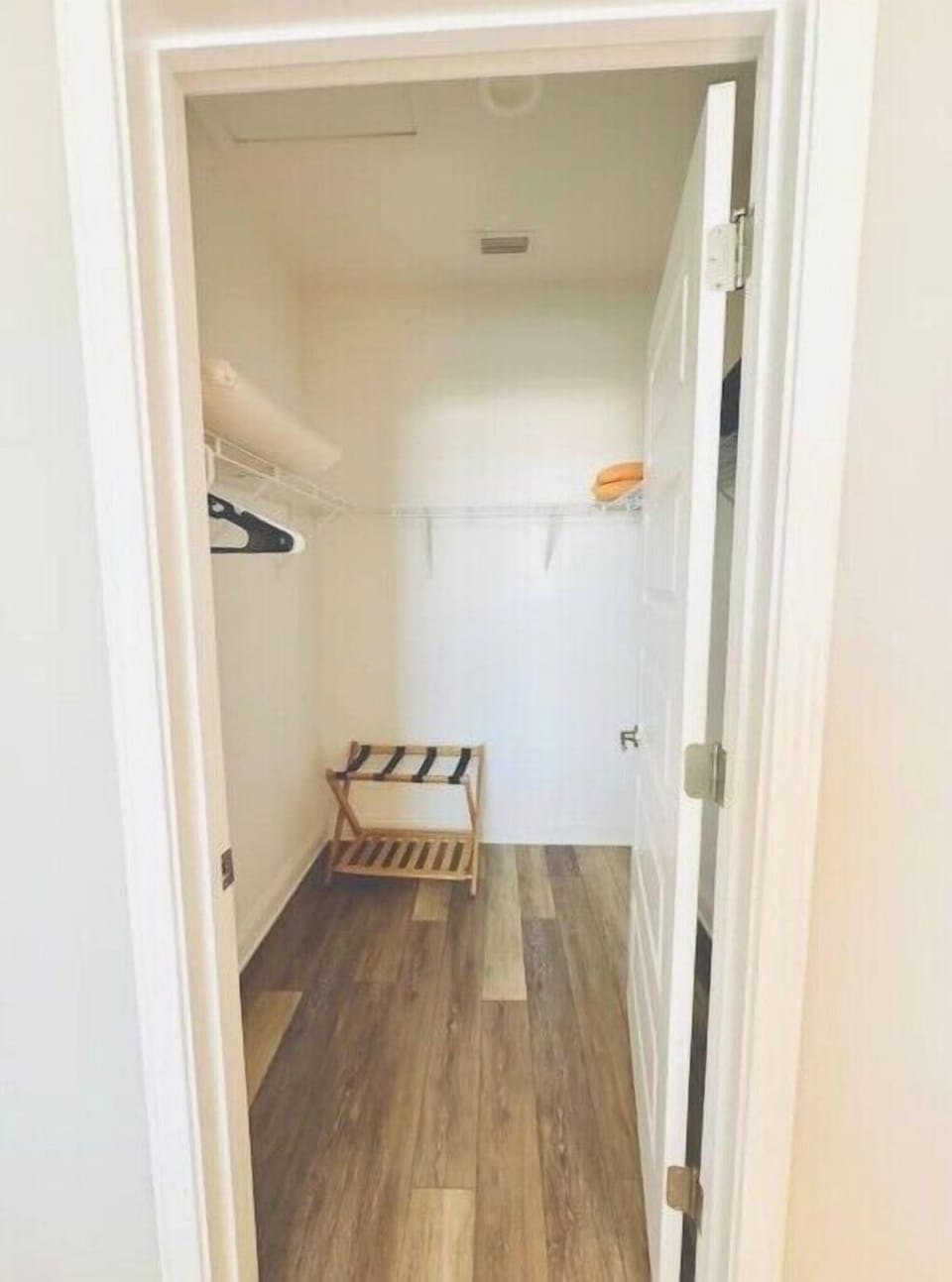 All closets are large, with plenty of space