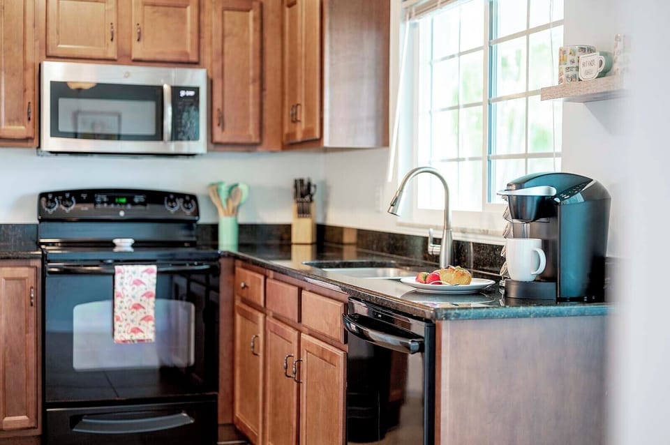 Kitchen with Views of the Patio