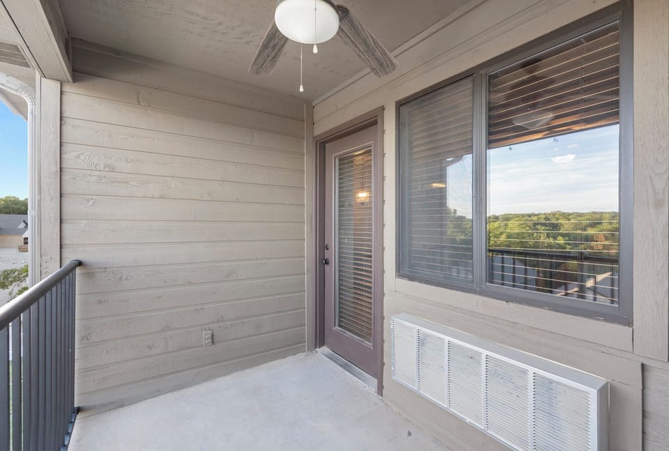 Private, Covered Balcony