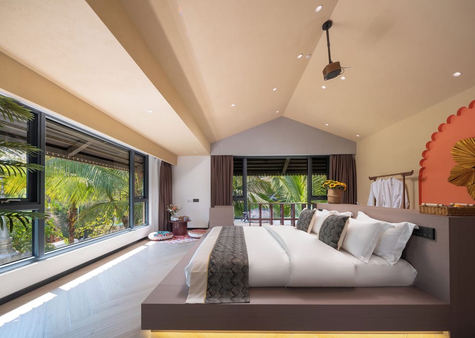 Luxury Double Room, Garden View | Desk, blackout drapes, iron/ironing board, free WiFi