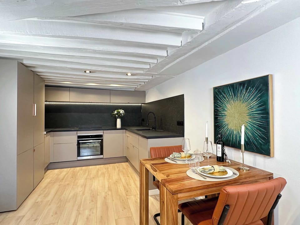 Modern dining space, offering comfort and style for both casual and formal meals