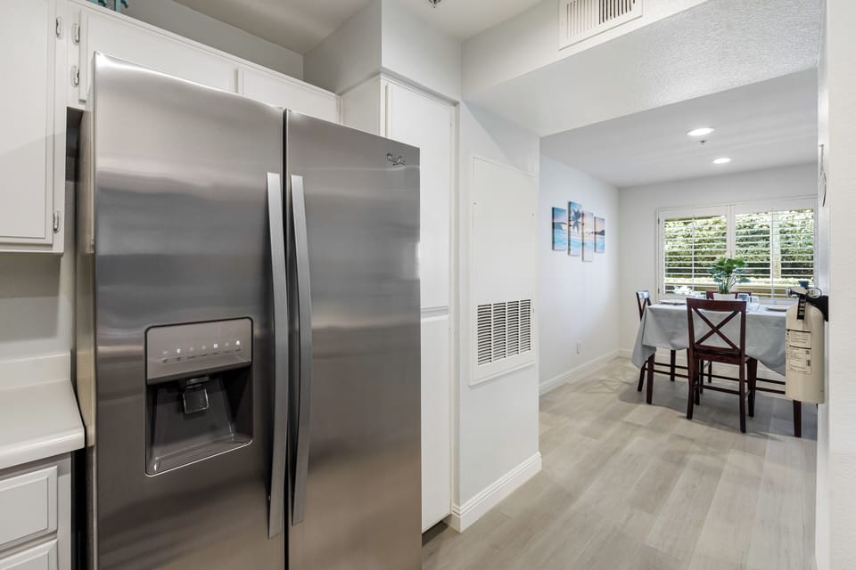 Large fridge and freezer.