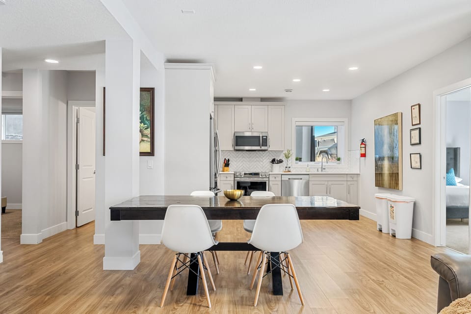 Inviting dining space  