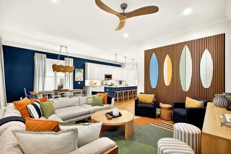 Kick back and relax in our bright, stylish living room — designed for comfort and great company. 