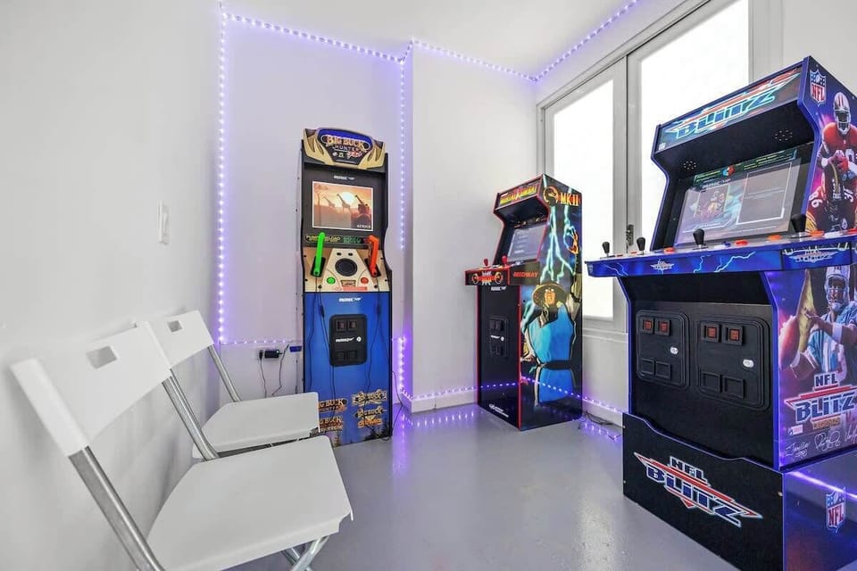 Relax and enjoy in a space designed for fun – our game room boasts classic arcade games surrounded by sleek, modern furnishings.