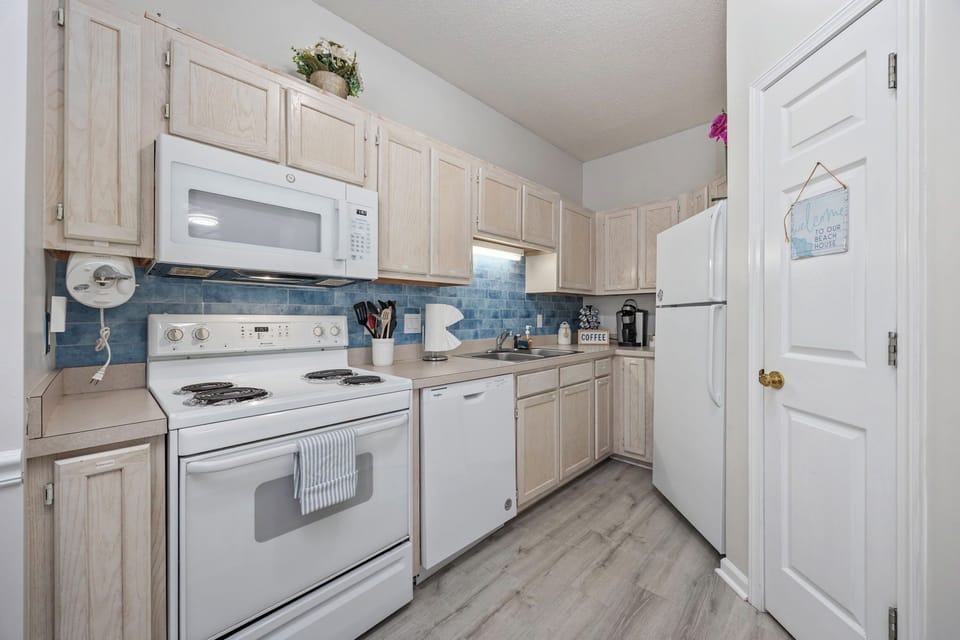 Fully stocked kitchen