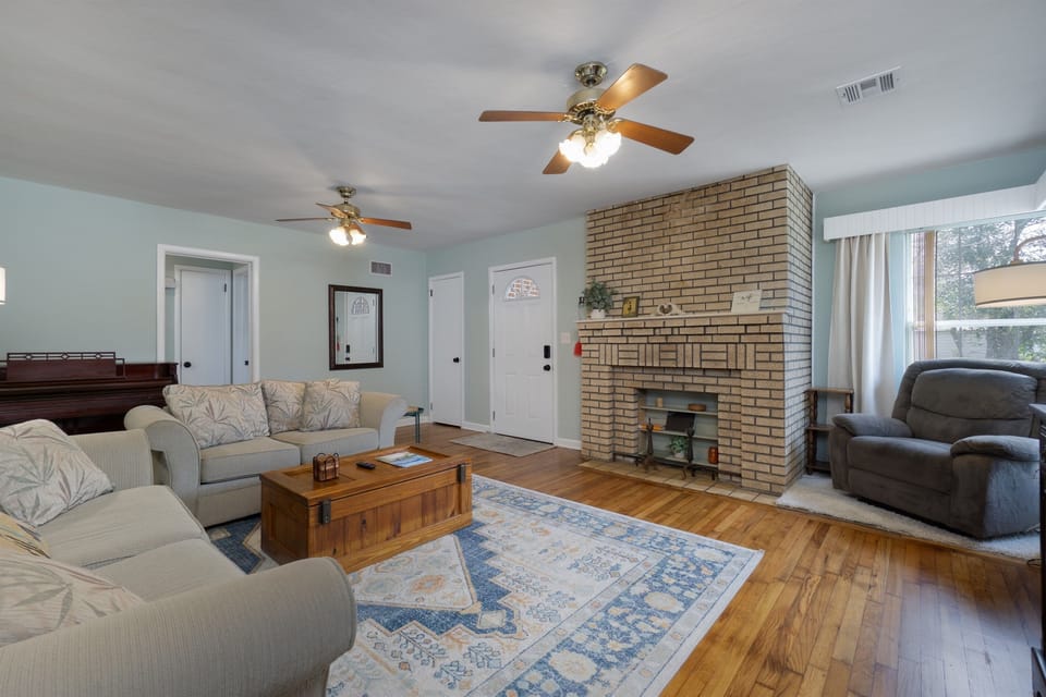 Relax on the comfortable sofas after a day of exploring PCola