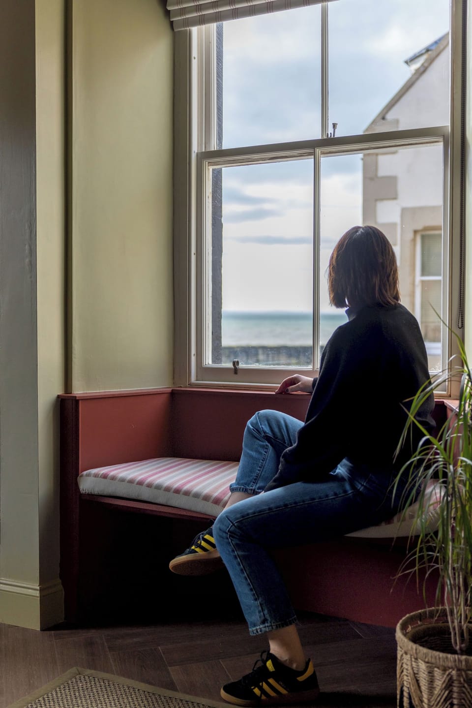 The window seat makes the most of the sea views