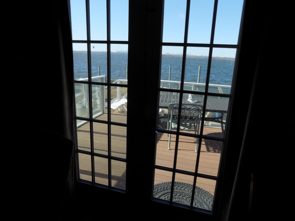 Living room rear door