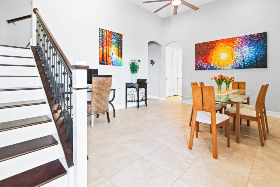 Spacious and colorful with natural light throughout.