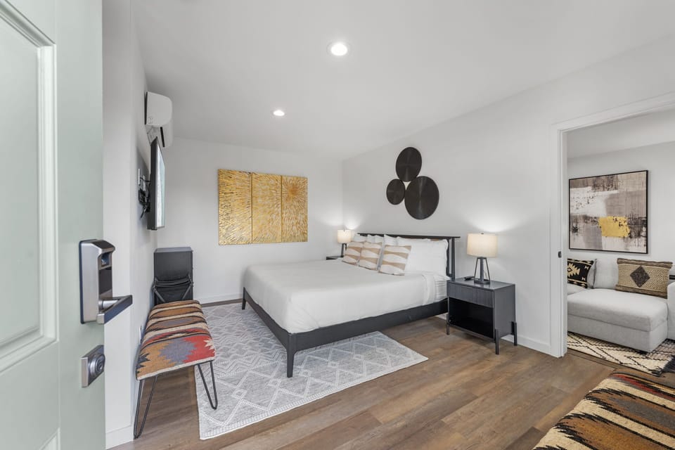 This upscale boutique features contemporary furnishings and a comfortable King bed for a peaceful night's rest