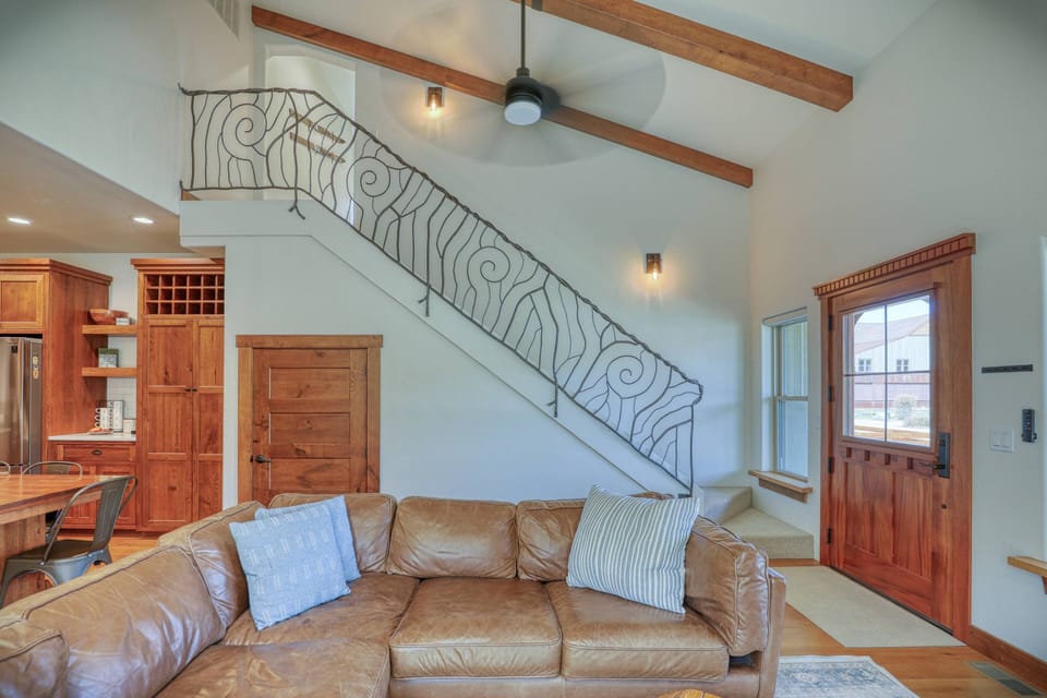 Thoughful layout in the open family/dining/kitchen area