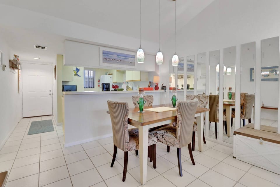 A dining table for 4 in the main living space.