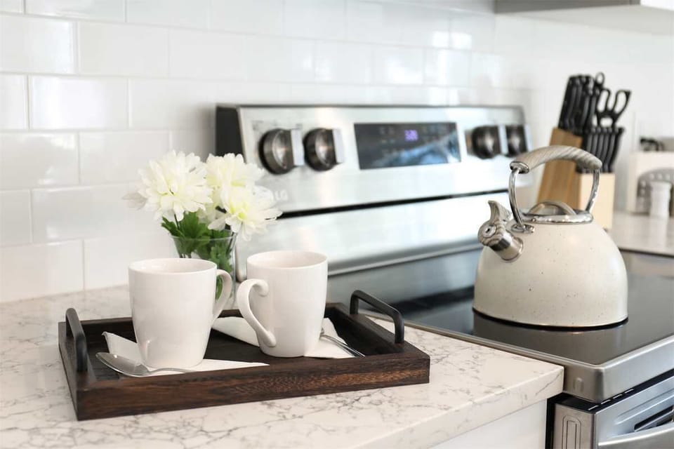 Bright and open with ample counter space, perfect for cooking and gathering with family.
