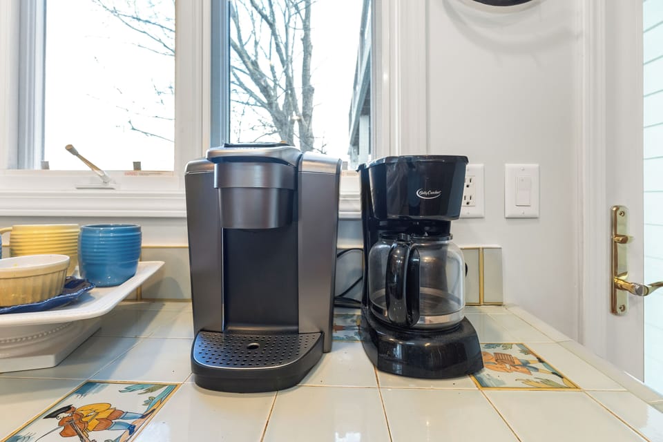Drip coffee and a Keurig for your morning coffee