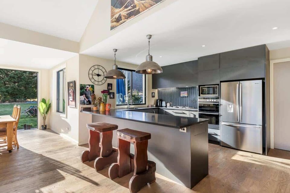 Fully equipped kitchen with complimentary condiments and all the utensils you'll need to cook a great meal.
