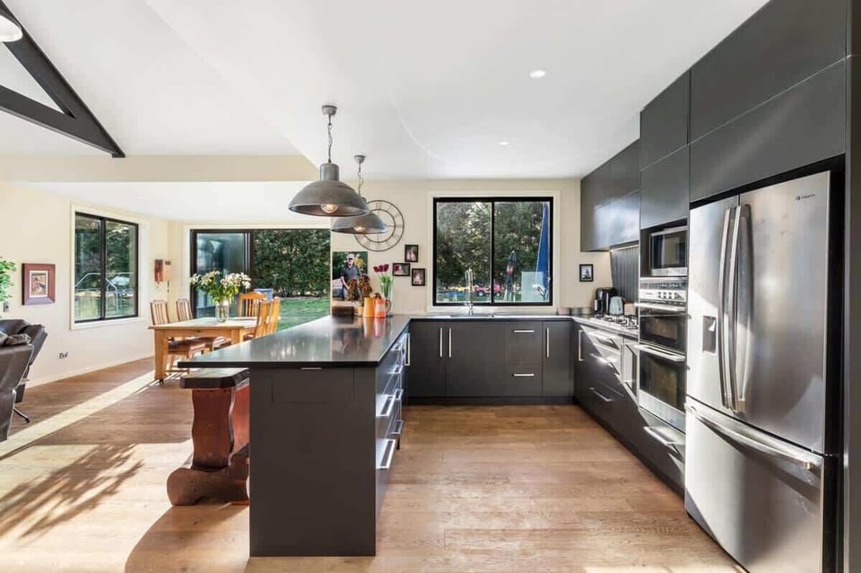 Fully equipped kitchen with complimentary condiments and all the utensils you'll need to cook a great meal.