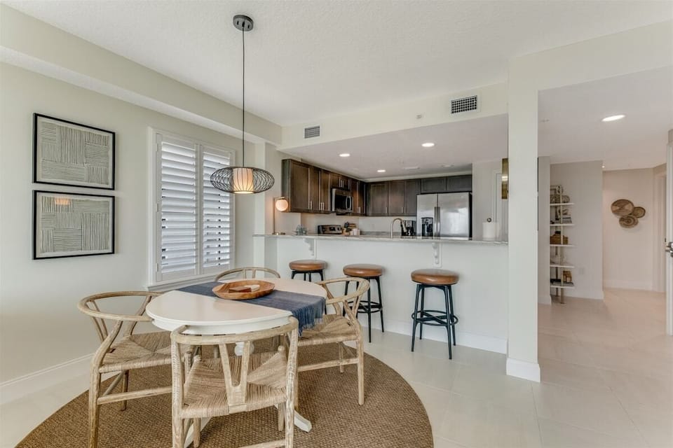Dining room and kitchen