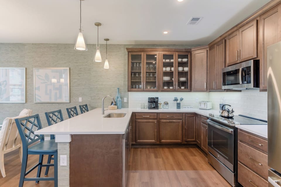 Modern Kitchen with Bar Seating