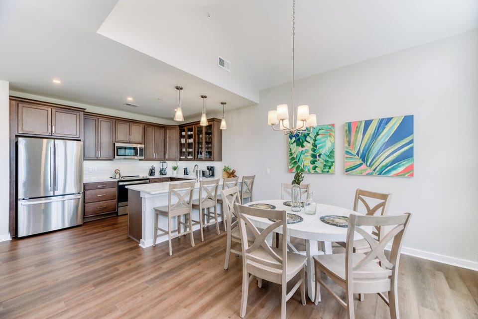 Dining and Kitchen Area with Water Views